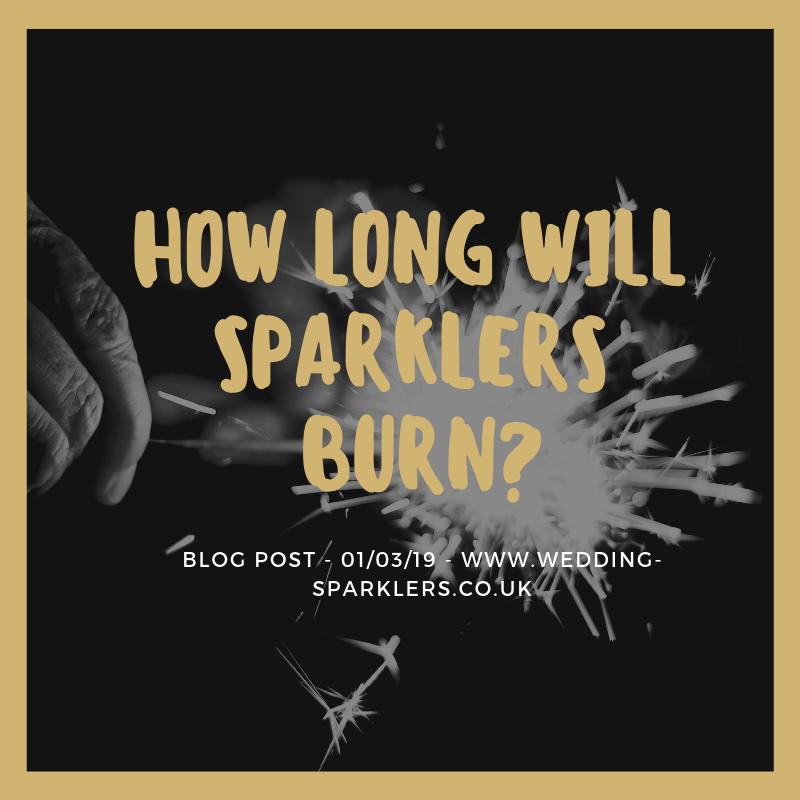How long will Sparklers Burn?
