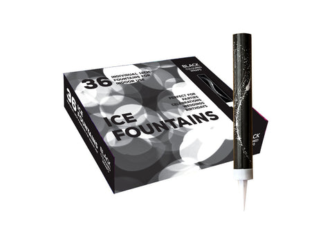 Black Ice Fountains In a Bumper Pack 15cm Indoor Use (PACK OF 36)