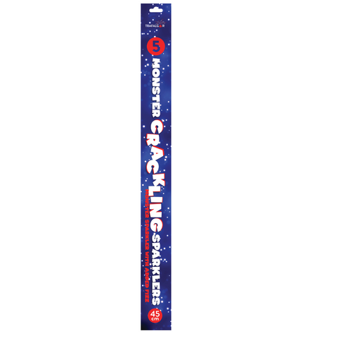 Pack Of 5 Trafalgar 18" Inch Big Crackling Sparklers