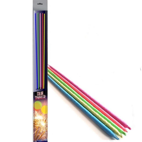 Pack Of 5 Vulcan – 18” Inch Outdoor Big Neon Colour Coated Sparklers