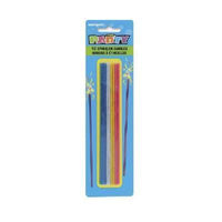 Unique - 5" Inch Assorted Sparkling Candles Indoor Use (PACK OF 18)