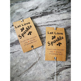 Sparkler Tags - Personalised Wedding Sparkler Labels With Free Massive Sparklers