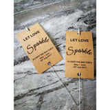 Sparkler Tags - Pack Of 50 Personalised Sparkler Tags With FREE Sparklers