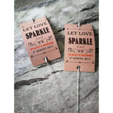 Sparkler Tags - Rustic Kraft Paper Sparkler Tags With Free Giant Sparklers