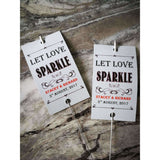 Sparkler Tags - Rustic Kraft Paper Sparkler Tags With Free Giant Sparklers