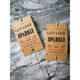 Sparkler Tags - Rustic Kraft Paper Sparkler Tags With Free Giant Sparklers