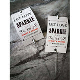 Sparkler Tags - Rustic Kraft Paper Sparkler Tags With Free Giant Sparklers