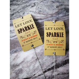 Sparkler Tags - Rustic Kraft Paper Sparkler Tags With Free Giant Sparklers