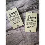 Sparkler Tags - Custom Made Wedding Favour Sleeves Including Gold Effect Sparklers