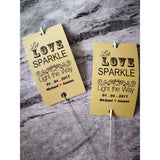 Sparkler Tags - Custom Made Wedding Favour Sleeves Including Gold Effect Sparklers