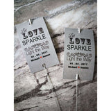 Sparkler Tags - Custom Made Wedding Favour Sleeves Including Gold Effect Sparklers