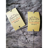 Sparkler Tags - Pearlised Wedding Send-Off Tags With Amazing Sparklers