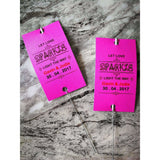 Sparkler Tags - Vintage Wedding Shabby Chic Custom-Made Sparkler Tags With Free Sparklers
