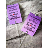 Sparkler Tags - Personalised Sparkler Send Off Firework Tags With Free Sparklers