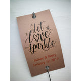 Sparkler Tags - Wedding Sparkler Gift Tags With FREE Gold Effect Sparklers