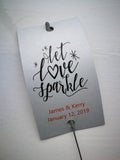 Sparkler Tags - Wedding Sparkler Gift Tags With FREE Gold Effect Sparklers