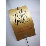 Sparkler Tags - Wedding Sparkler Gift Tags With FREE Gold Effect Sparklers