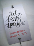 Sparkler Tags - Wedding Sparkler Gift Tags With FREE Gold Effect Sparklers
