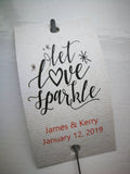 Sparkler Tags - Wedding Sparkler Gift Tags With FREE Gold Effect Sparklers