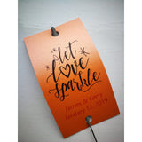 Sparkler Tags - Wedding Sparkler Gift Tags With FREE Gold Effect Sparklers