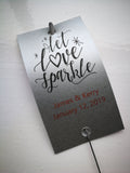Sparkler Tags - Wedding Sparkler Gift Tags With FREE Gold Effect Sparklers