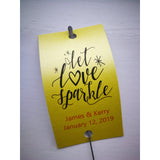 Sparkler Tags - Wedding Sparkler Gift Tags With FREE Gold Effect Sparklers