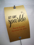 Sparkler Tags - Wedding Sparkler Send Off Tags With FREE Beautiful Sparklers
