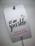 Sparkler Tags - Wedding Sparkler Send Off Tags With FREE Beautiful Sparklers