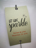 Sparkler Tags - Wedding Sparkler Send Off Tags With FREE Beautiful Sparklers
