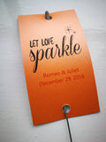Sparkler Tags - Wedding Sparkler Send Off Tags With FREE Beautiful Sparklers