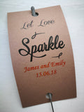 Sparkler Tags - Wedding Reception Tags With FREE Giant Sparklers
