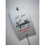 Sparkler Tags - Wedding Reception Tags With FREE Giant Sparklers