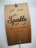 Sparkler Tags - Wedding Reception Tags With FREE Giant Sparklers