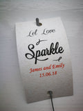 Sparkler Tags - Wedding Reception Tags With FREE Giant Sparklers