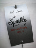 Sparkler Tags - Wedding Reception Tags With FREE Giant Sparklers