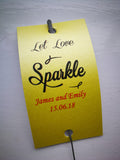 Sparkler Tags - Wedding Reception Tags With FREE Giant Sparklers
