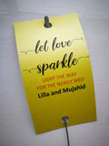 Sparkler Tags - Wedding Sparkler Custom Tags With FREE Big Massive Sparklers