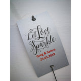 Sparkler Tags - Wedding Favour Tags With FREE 16 Inch Sparklers