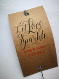 Sparkler Tags - Wedding Favour Tags With FREE 16 Inch Sparklers