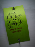 Sparkler Tags - Wedding Favour Tags With FREE 16 Inch Sparklers