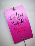 Sparkler Tags - Wedding Favour Tags With FREE 16 Inch Sparklers