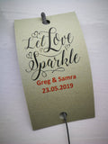 Sparkler Tags - Wedding Favour Tags With FREE 16 Inch Sparklers