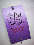 Sparkler Tags - Wedding Favour Tags With FREE 16 Inch Sparklers