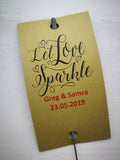Sparkler Tags - Wedding Favour Tags With FREE 16 Inch Sparklers