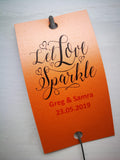 Sparkler Tags - Wedding Favour Tags With FREE 16 Inch Sparklers