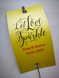 Sparkler Tags - Wedding Favour Tags With FREE 16 Inch Sparklers