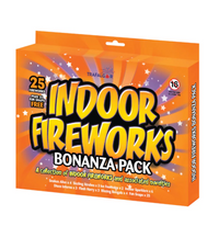 50 Assorted Indoor Fireworks Bronze Pack (8 different effects)