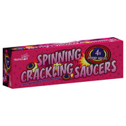Spinning Crackling Saucers (Pack Of 4)