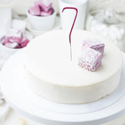 Set of 1 - Number 7 Pink Shiny Wedding Sparkler Candles (17cm)