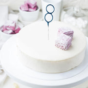 Set of 1 - Number 8 Blue Shiny Wedding Sparkler Candles (17cm)